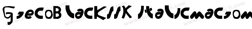 GrecoBlackSSK ItalicMacromedia Font字体转换